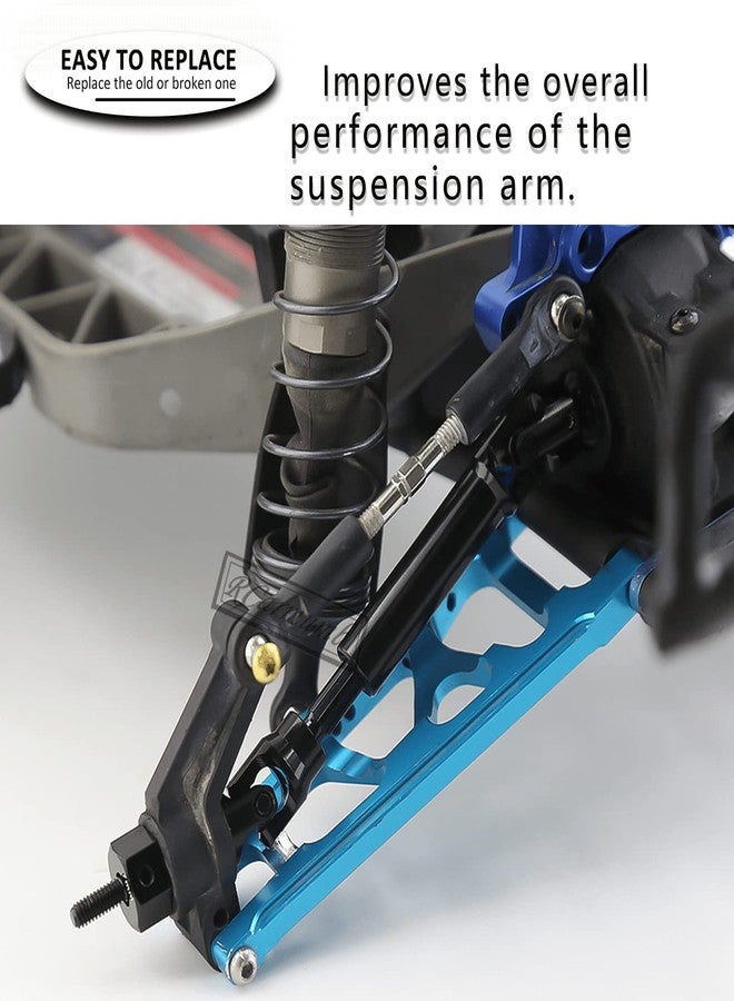 قطع غيار Rcarmumb المُحسّنة لسيارات Stampede VXL 2WD، وRustler VXL 2WD، وSlash VXL 2WD، وHoss VXL 2WD بمقياس 1/10، عمود إدارة خلفي من الفولاذ المقاوم للصدأ، محاور أمامية CVD، عمود إدارة رقم 45 مع رأس سداسي، أسود - Image 5